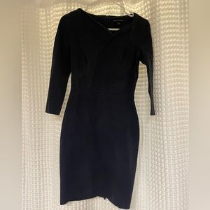 Banana Republic navy flattering dress
